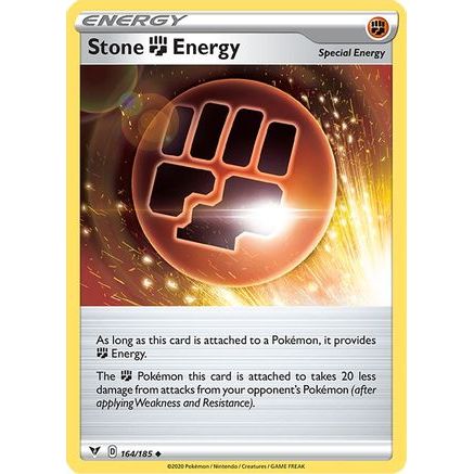 Stone Fighting Energy 164/185 - SWSH04 Vivid Voltage Reverse Holofoil