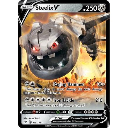 Steelix V 115/185 - SWSH04 Vivid Voltage Holofoil