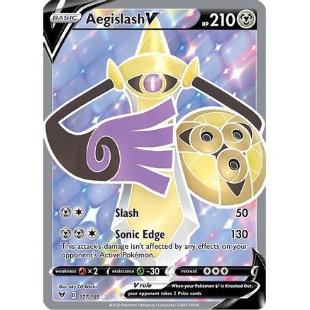 Aegislash V (Full Art) 177/185 - SWSH04 Vivid Voltage Holofoil