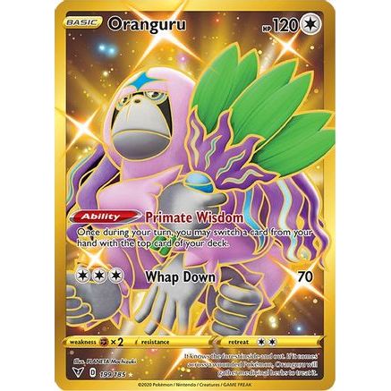 Oranguru (Secret) 199/185 - SWSH04 Vivid Voltage Holofoil