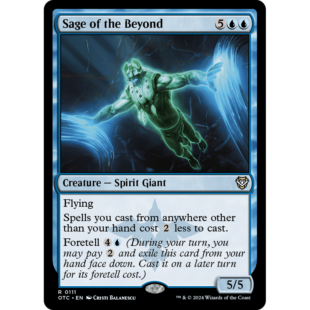 Sage of the Beyond (OTC-111) - Outlaws of Thunder Junction Commander