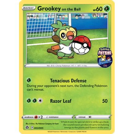 Grookey on the Ball - 003/005 (Pokemon Futsal) 3/5 - Miscellaneous Cards & Products