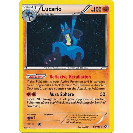 Lucario - 80/113 (Cosmos Holo) 80 - Miscellaneous Cards & Products Holofoil