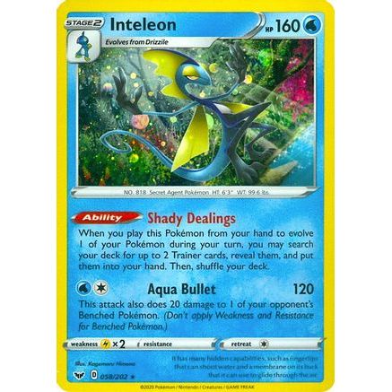 Inteleon - 058/202 (Cosmos Holo) 58 - Miscellaneous Cards & Products Holofoil