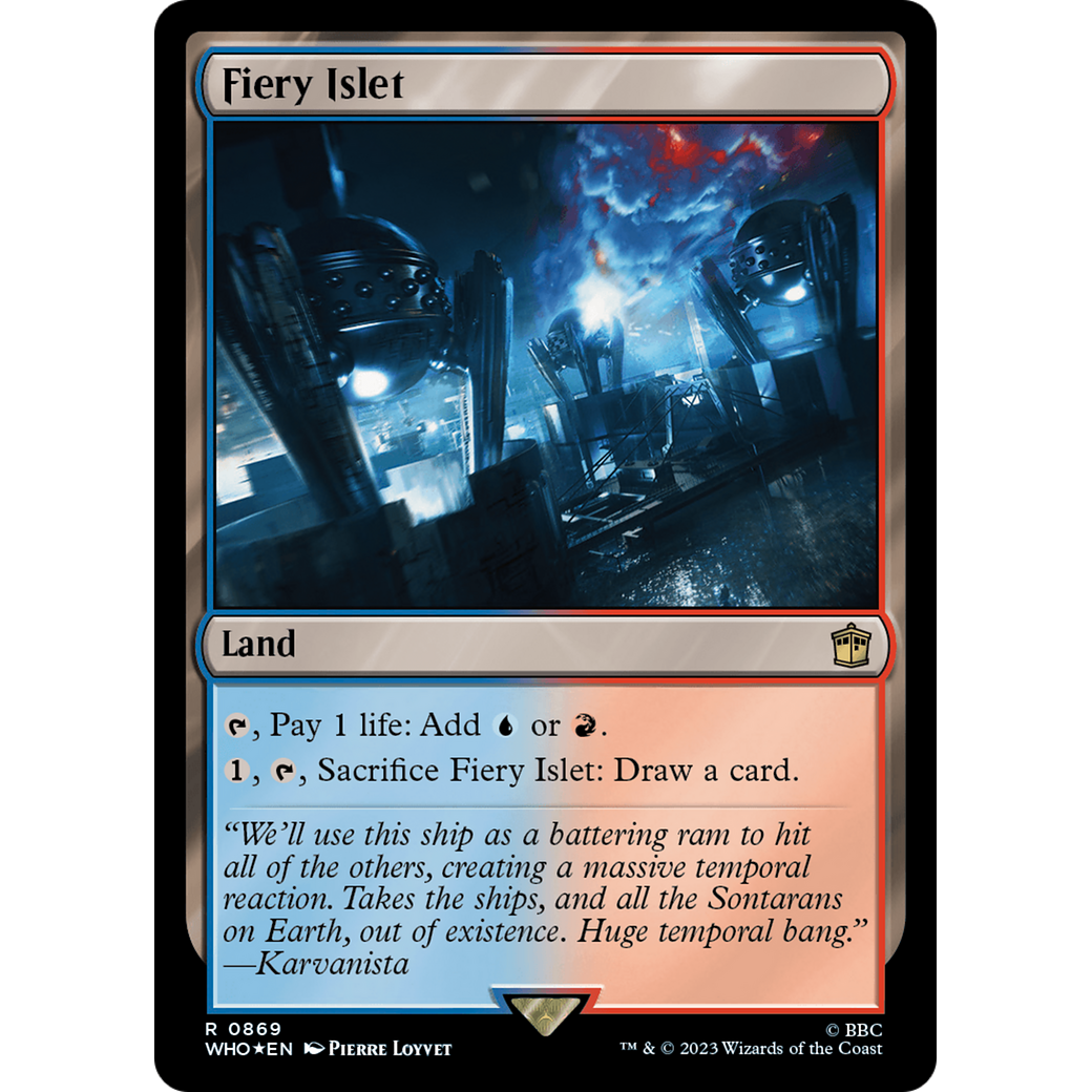 Fiery Islet (Surge Foil) (WHO-869) - Doctor Who Foil