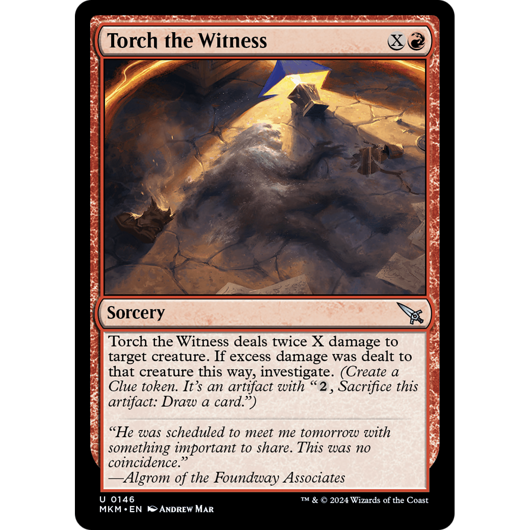 Torch the Witness (MKM-146) - Murders at Karlov Manor