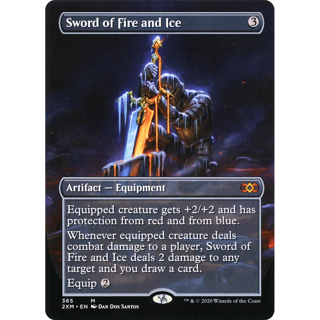 Sword of Fire and Ice (Borderless) (2XM-365) - Double Masters (Borderless)