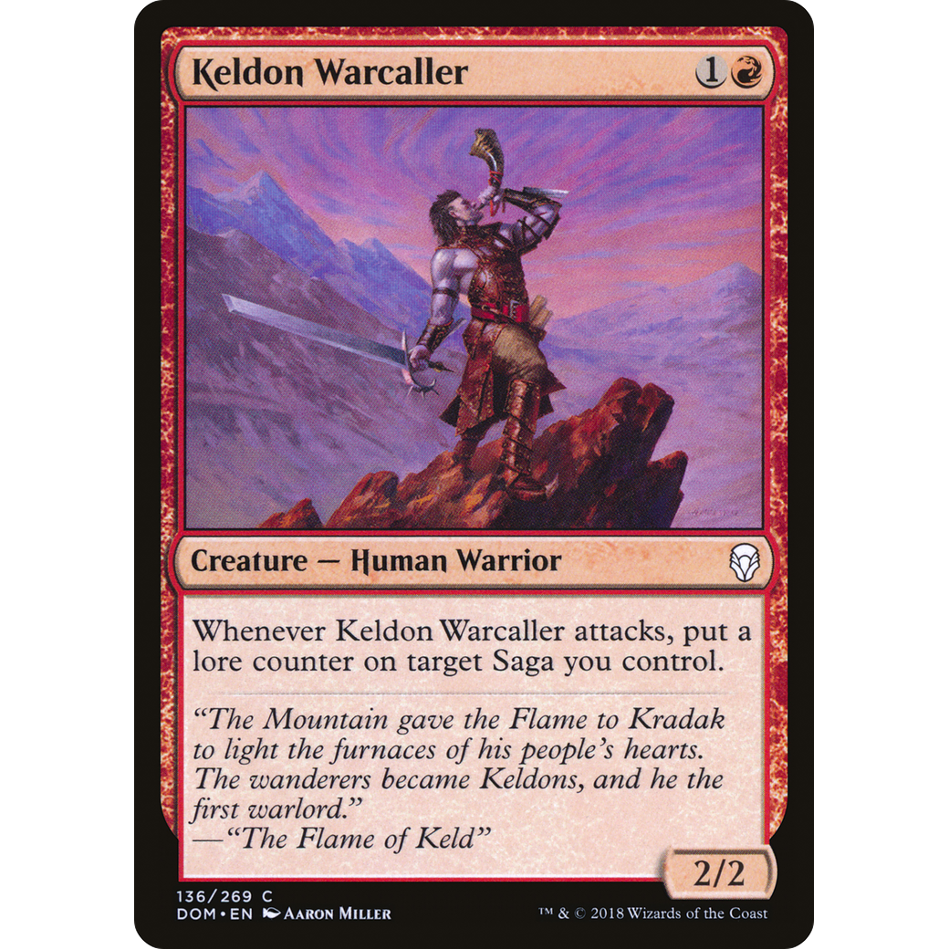 Keldon Warcaller (DOM-136) - Dominaria Foil