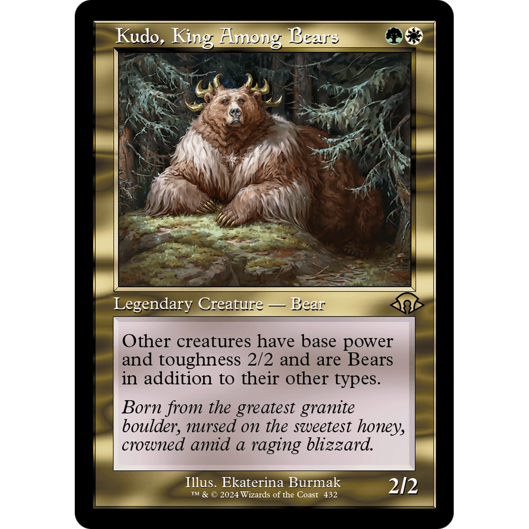 Kudo, King Among Bears (MH3-432) - Modern Horizons 3 Foil