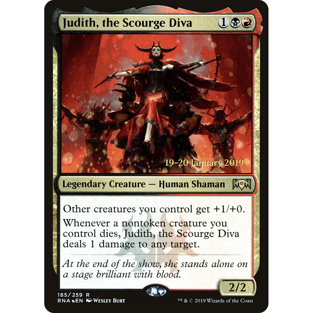 Judith, the Scourge Diva (PRE-185) - Ravnica Allegiance Promos Foil
