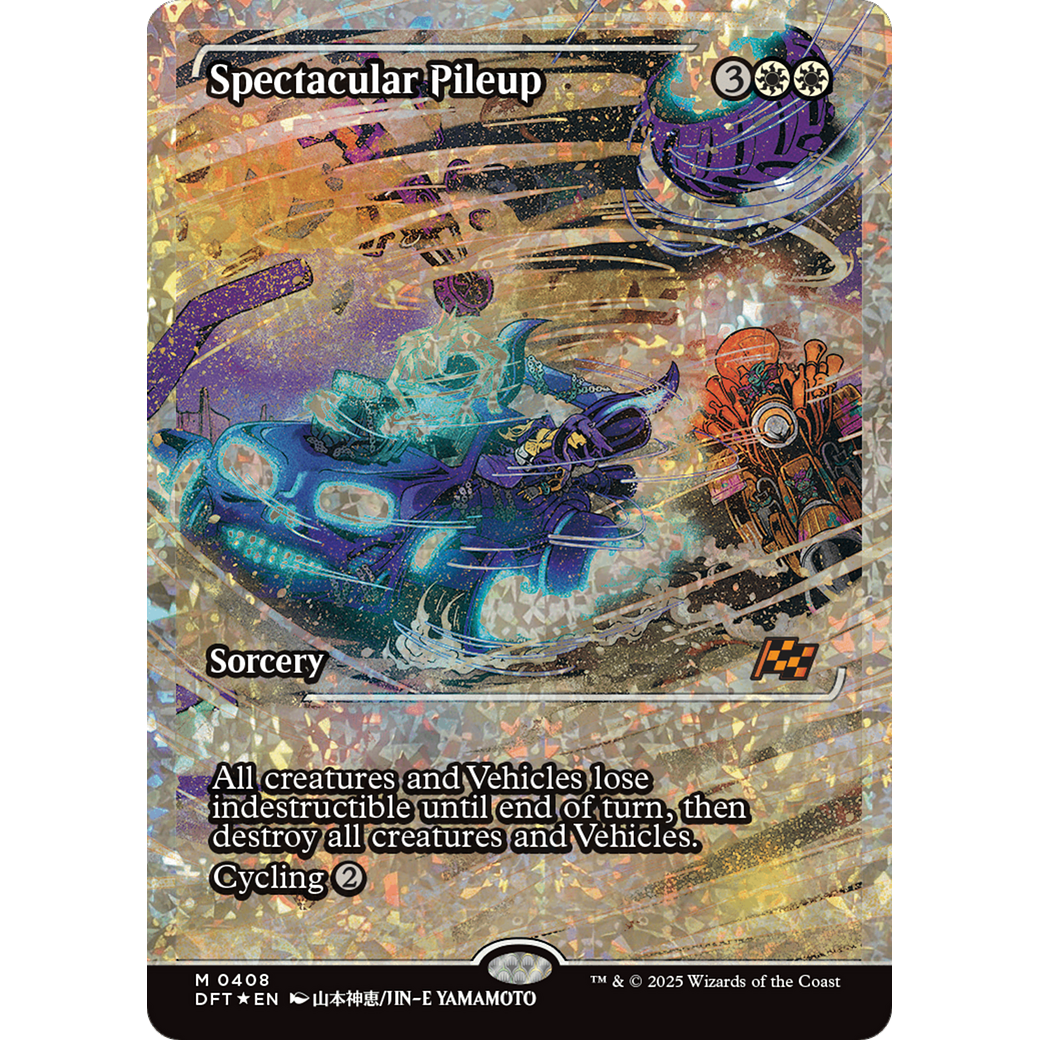 Spectacular Pileup (DFT-408) - Aetherdrift: (Showcase) Foil