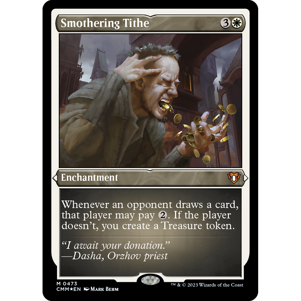 Smothering Tithe (CMM-473) - Commander Masters Etched Foil