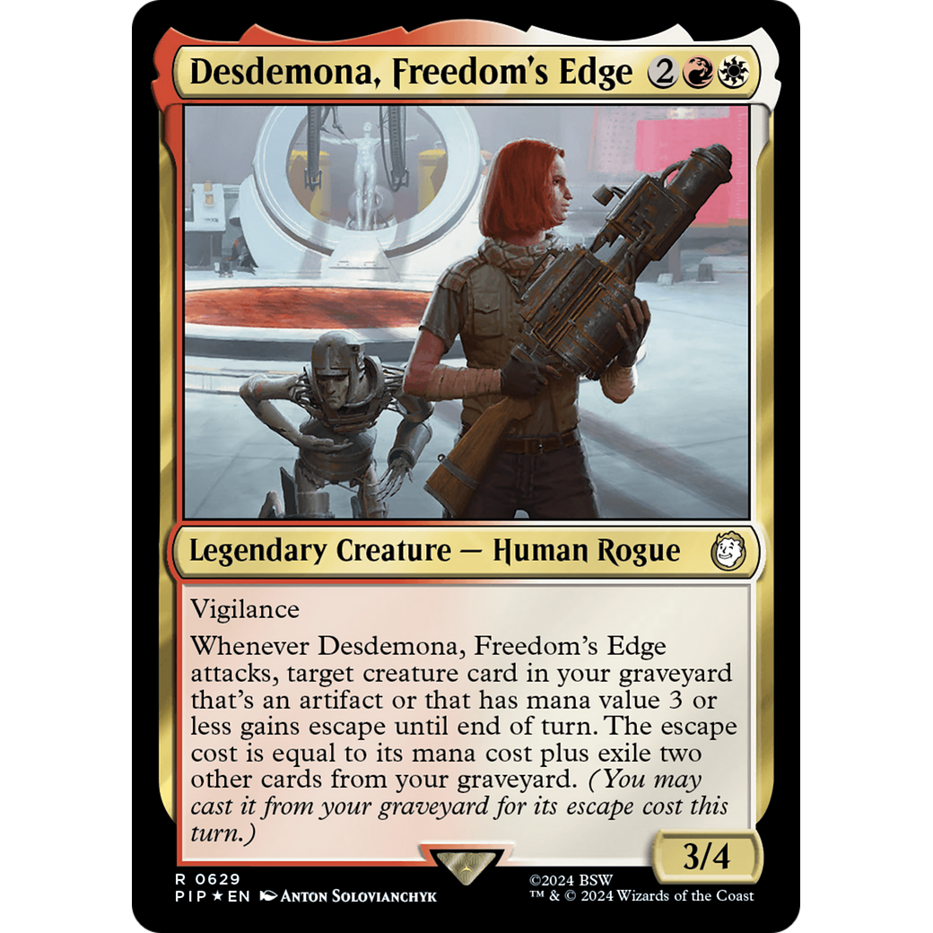 Desdemona, Freedom's Edge (PIP-629) - Fallout Foil