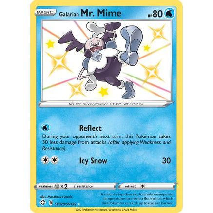 Galarian Mr. Mime SV020/122 - Shining Fates Shiny Vault Holofoil