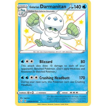 Galarian Darmanitan SV024/122 - Shining Fates Shiny Vault Holofoil