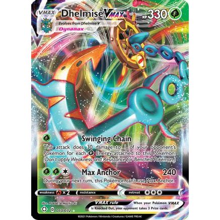 Dhelmise VMAX 10/72 - Shining Fates Holofoil