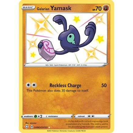 Galarian Yamask SV065/122 - Shining Fates Shiny Vault Holofoil