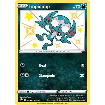 Impidimp SV083/122 - Shining Fates Shiny Vault Holofoil