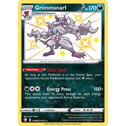 Grimmsnarl SV085/122 - Shining Fates Shiny Vault Holofoil