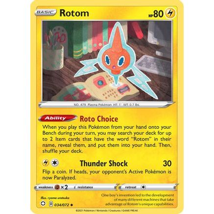 Rotom 34/72 - Shining Fates Reverse Holofoil