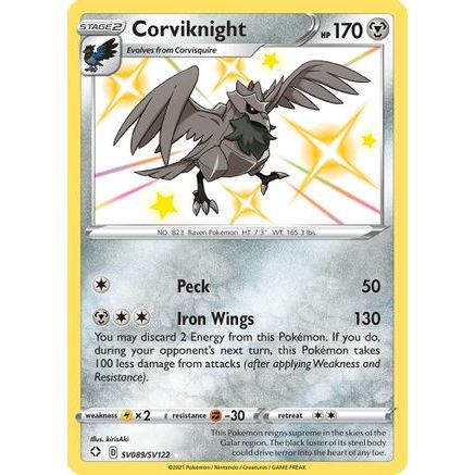 Corviknight SV089/122 - Shining Fates Shiny Vault Holofoil