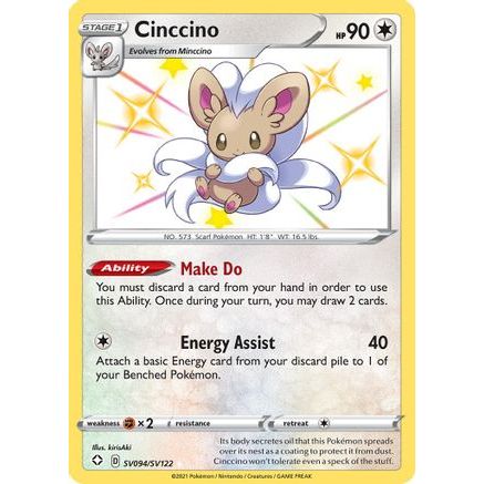 Cinccino SV094/122 - Shining Fates Shiny Vault Holofoil