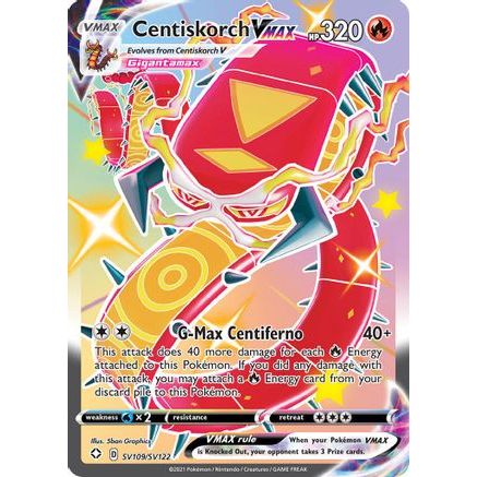Centiskorch VMAX SV109/122 - Shining Fates Shiny Vault Holofoil
