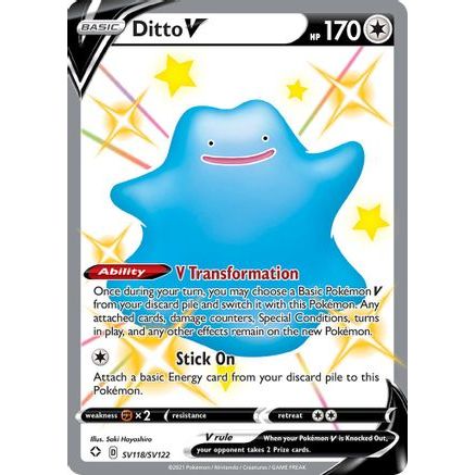 Ditto V SV118/122 - Shining Fates Shiny Vault Holofoil