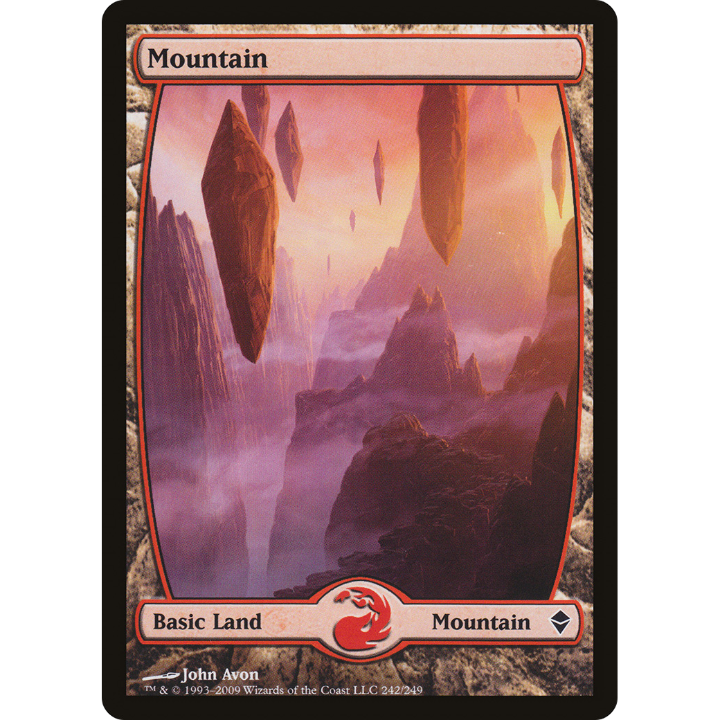 Mountain (242) - Full Art (ZEN-242) - Zendikar
