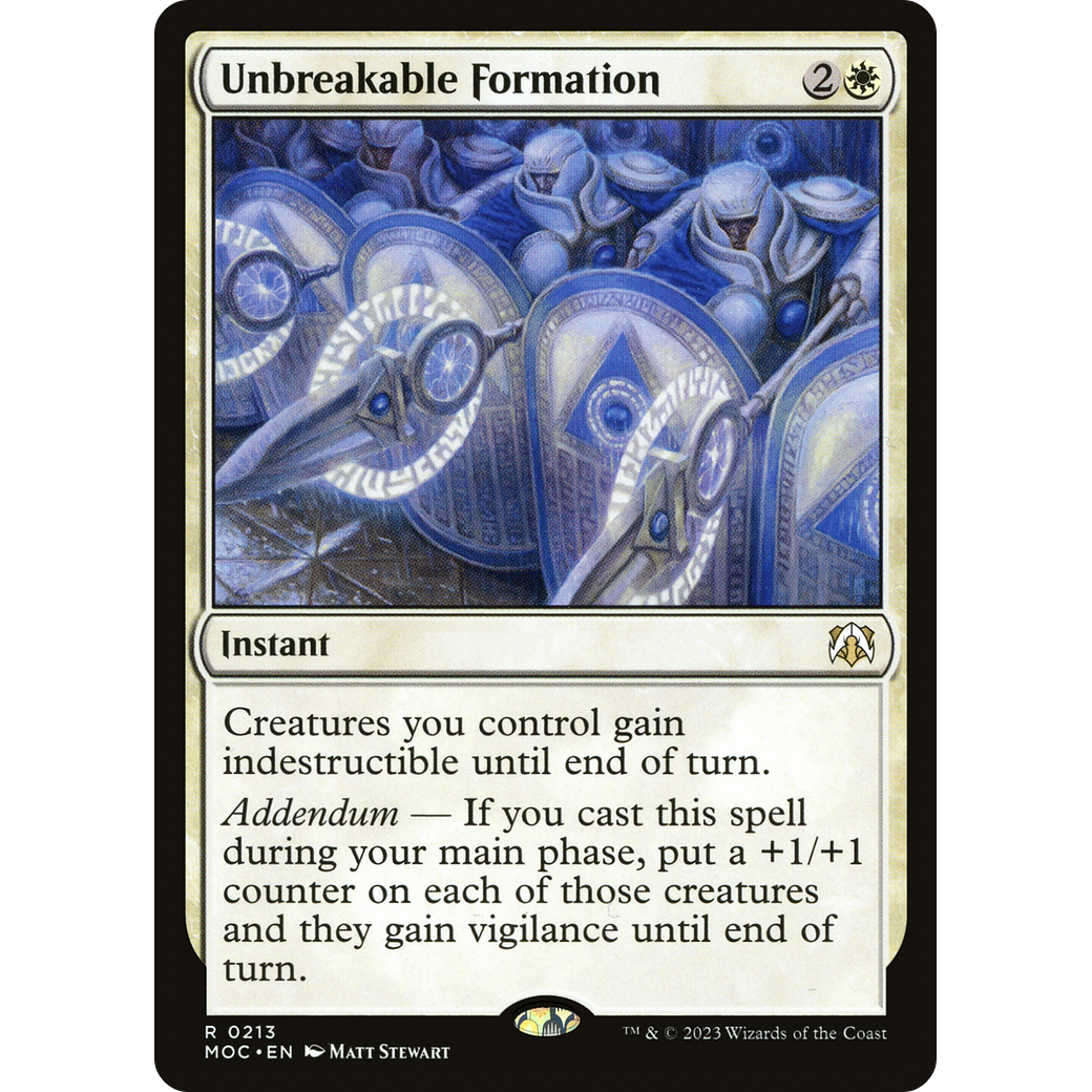 Unbreakable Formation (MOC-213) - March of the Machine Commander
