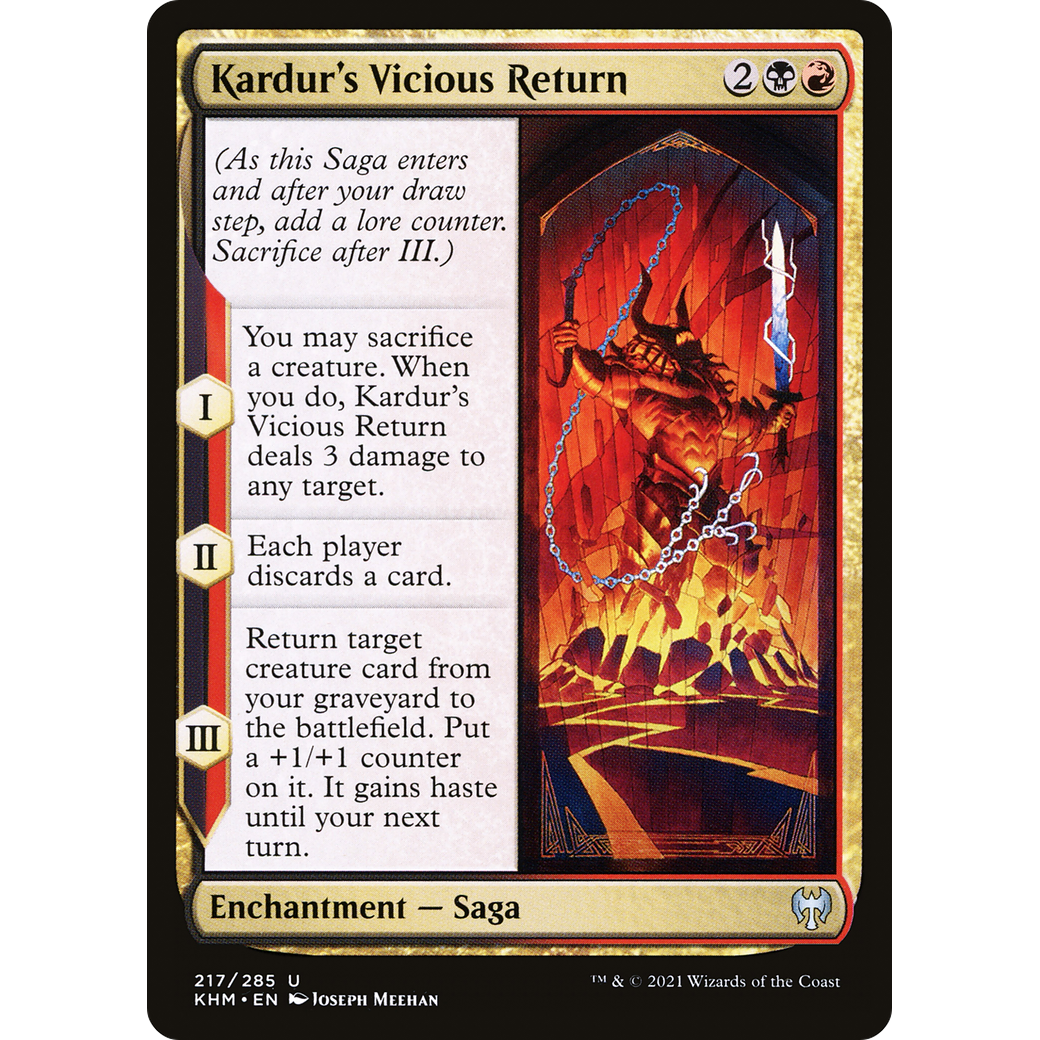 Kardur's Vicious Return (KHM-217) - Kaldheim