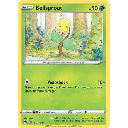 Bellsprout 1/163 - SWSH05 Battle Styles Reverse Holofoil