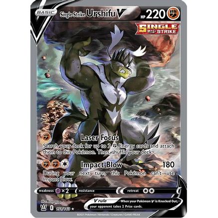Single Strike Urshifu V (Alternate Full Art) 151/163 - SWSH05 Battle Styles Holofoil