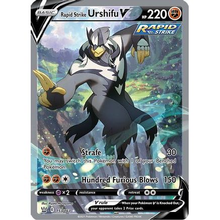 Rapid Strike Urshifu V (Alternate Full Art) 153/163 - SWSH05 Battle Styles Holofoil