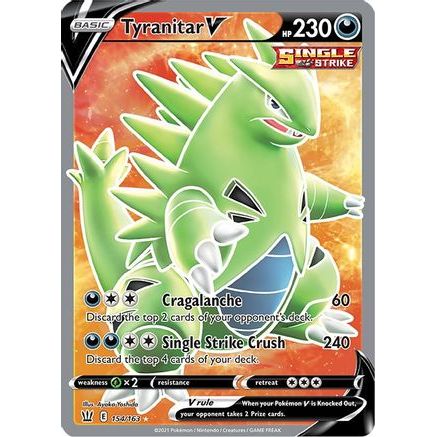 Tyranitar V (Full Art) 154/163 - SWSH05 Battle Styles Holofoil
