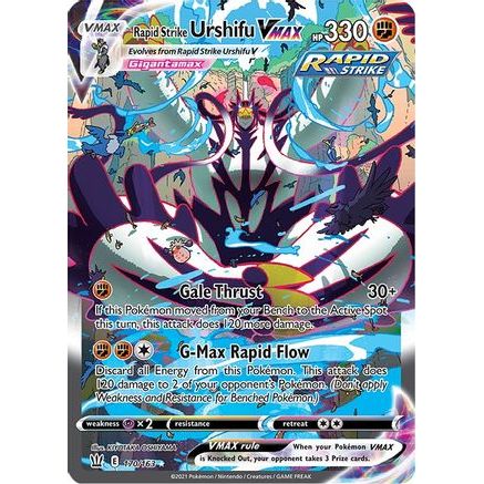 Rapid Strike Urshifu VMAX (Alternate Art Secret) 170/163 - SWSH05 Battle Styles Holofoil