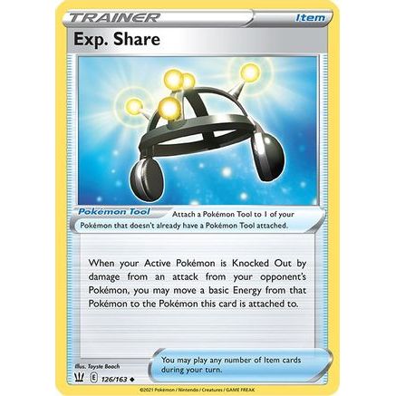 Exp. Share 126/163 - SWSH05 Battle Styles Reverse Holofoil