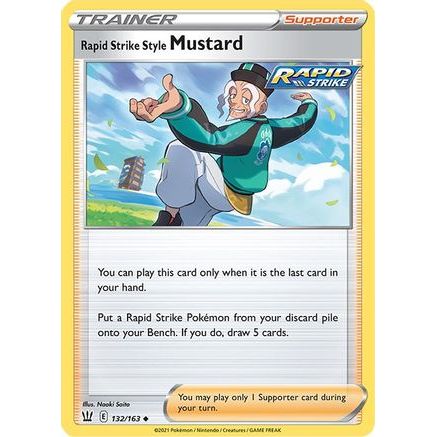 Rapid Strike Style Mustard 132/163 - SWSH05 Battle Styles