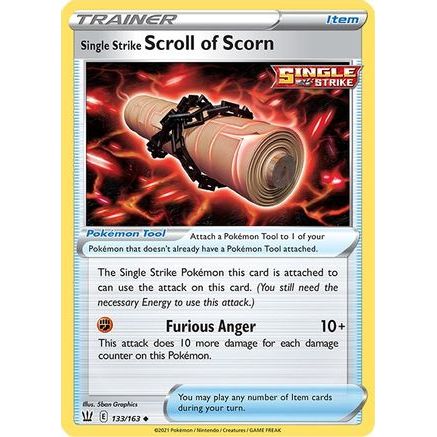 Single Strike Scroll of Scorn 133/163 - SWSH05 Battle Styles Reverse Holofoil
