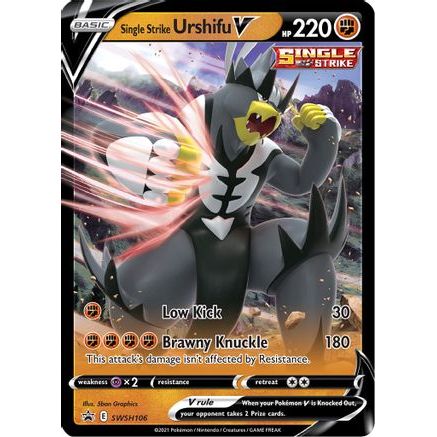 Single Strike Urshifu V - SWSH106 SWSH106/307 - SWSH Sword & Shield Promo Cards Holofoil