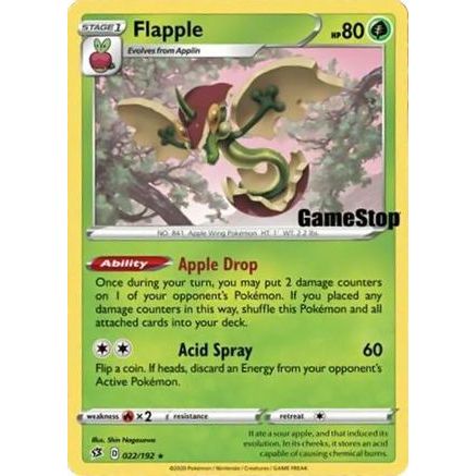 Flapple - 022/192 (Gamestop Exclusive) 22 - Miscellaneous Cards & Products Holofoil