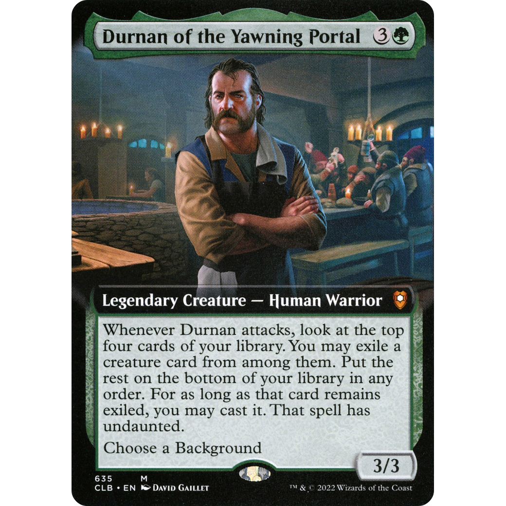 Durnan of the Yawning Portal (CLB-635) - Commander Legends: Battle for Baldur's Gate: (Extended Art) Foil