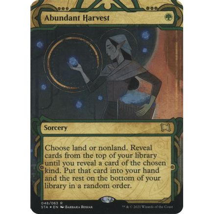 Abundant Harvest (Foil Etched) (STA-048) - Strixhaven Mystical Archive (Borderless) Foil