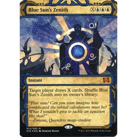 Blue Sun's Zenith (Foil Etched) (STA-012) - Strixhaven Mystical Archive (Borderless) Foil