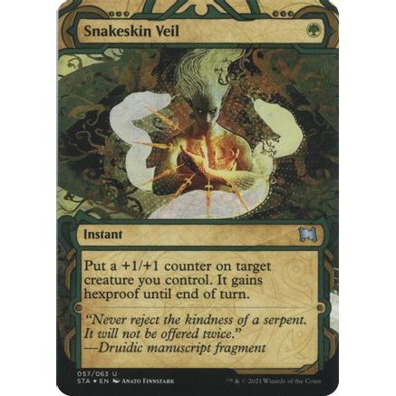 Snakeskin Veil (Foil Etched) (STA-057) - Strixhaven Mystical Archive (Borderless) Foil