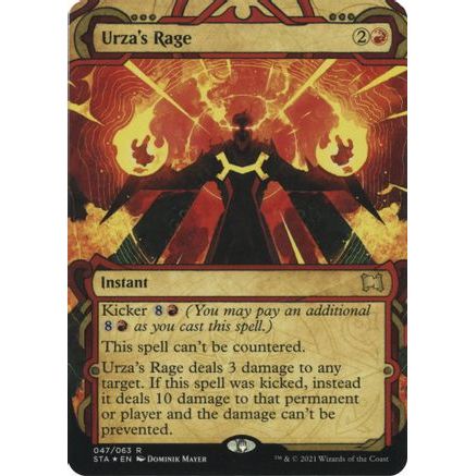 Urza's Rage (Foil Etched) (STA-047) - Strixhaven Mystical Archive (Borderless) Foil