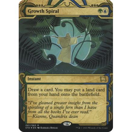 Growth Spiral (Foil Etched) (STA-061) - Strixhaven Mystical Archive (Borderless) Foil