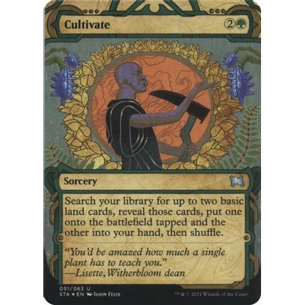 Cultivate (Foil Etched) (STA-051) - Strixhaven Mystical Archive (Borderless) Foil