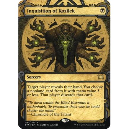 Inquisition of Kozilek (Foil Etched) (STA-031) - Strixhaven Mystical Archive (Borderless) Foil