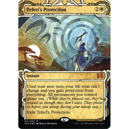 Teferi's Protection (Foil Etched) (STA-011) - Strixhaven Mystical Archive (Borderless) Foil